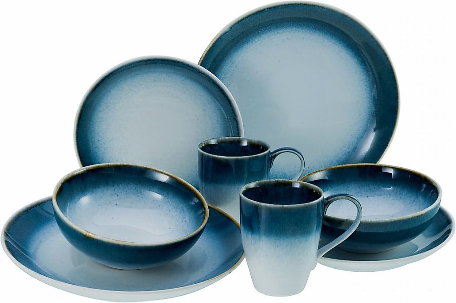 CreaTable Kombiservice "Geschirr-Set Casade" Service, Spezialglasur, organi günstig online kaufen