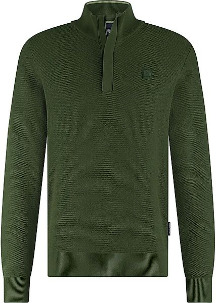 State Of Art Half Zip Pullover Structure Dunkelgrün - Größe M günstig online kaufen