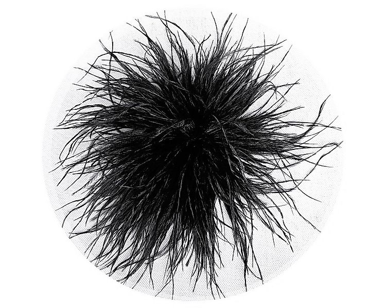 Brosche Federbrosche Schwarz Clip Antecker Federn Klammer Haarklammer Strau günstig online kaufen