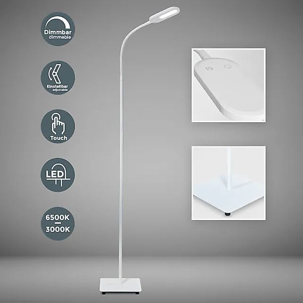 B.K.Licht LED Stehlampe, 1 flammig, Leuchtmittel LED-Board   LED fest integ günstig online kaufen