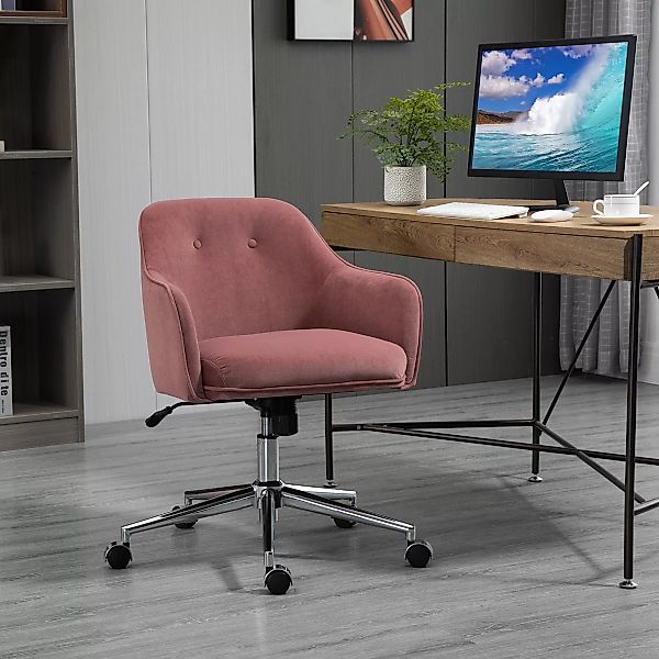 Vinsetto Bürosessel Retro, höhenverstellbarer Schreibtischstuhl mit Rücken- günstig online kaufen