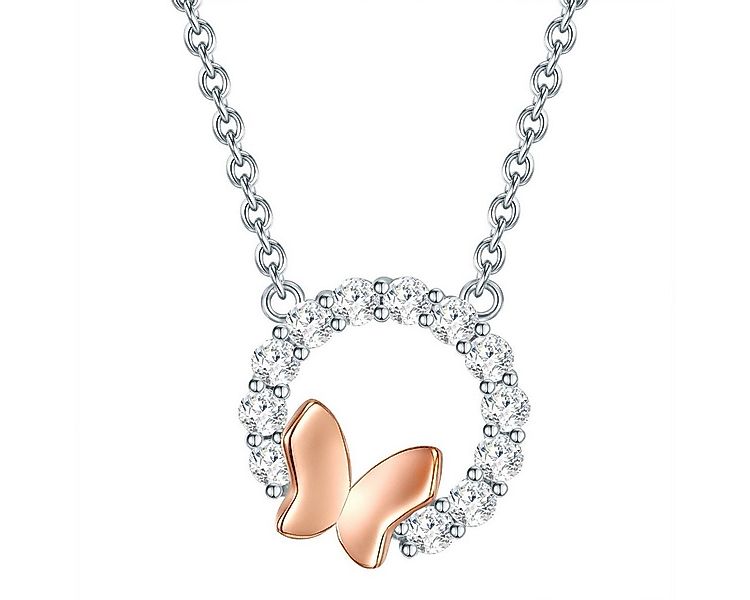 Rafaela Donata Silberkette aus Sterling Silber, mit Zirkonia und Schmetterl günstig online kaufen