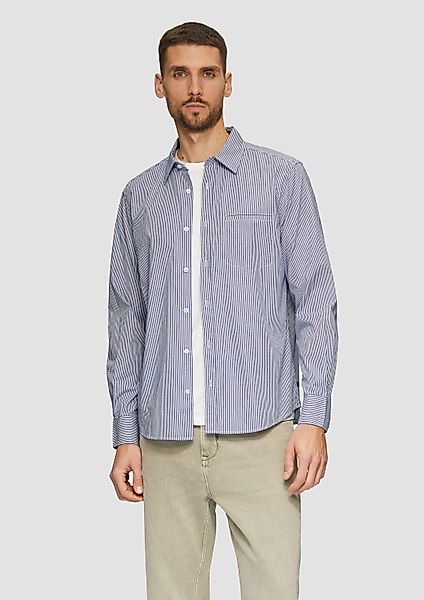 s.Oliver Langarmhemd Hemd Regular Fit: Gestreiftes günstig online kaufen