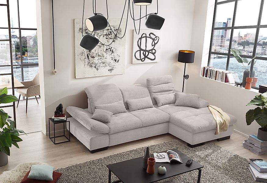 set one by Musterring Ecksofa "SO4100 V", mit verstellbaren Kopfteilen, wah günstig online kaufen