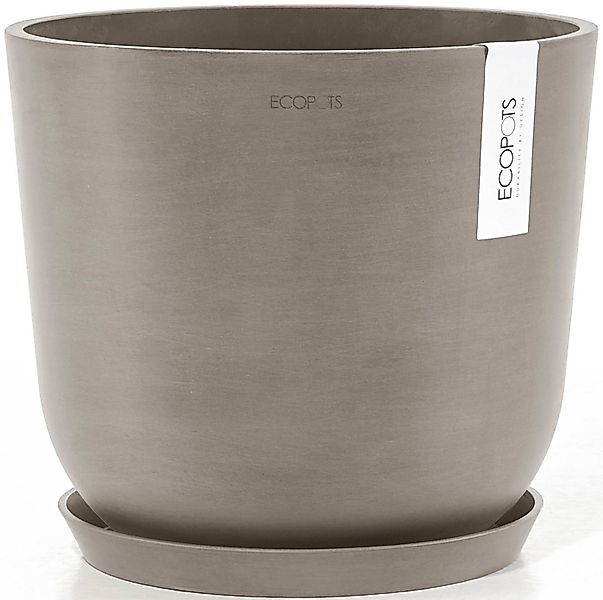 ECOPOTS Blumentopf Oslo 25 + Wassersystem Taupe, für innen und außen: frost günstig online kaufen