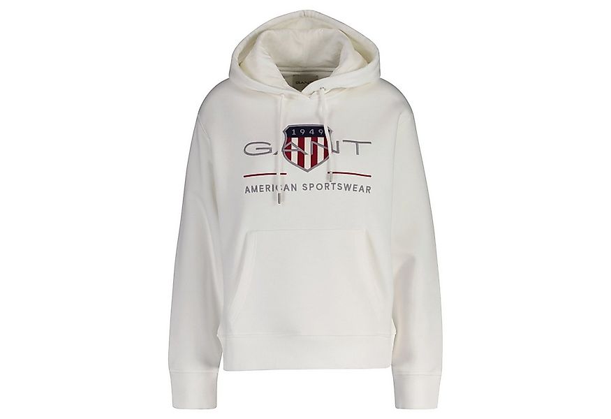 Gant Sweater Damen Sweatshirt Baumwolle Archive Shield Hoodie günstig online kaufen