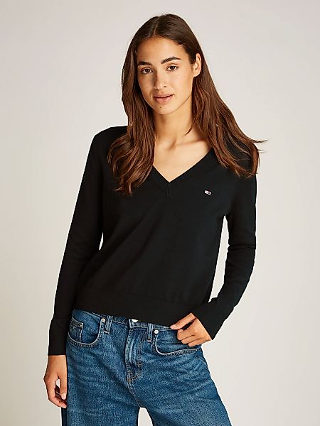 Tommy Jeans V-Ausschnitt-Pullover TJW ESSENTIAL VNECK günstig online kaufen