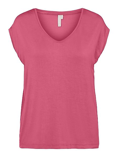 PIECES Basic- T-shirt Damen Pink günstig online kaufen