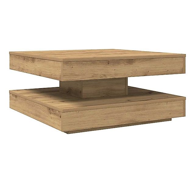 vidaXL Couchtisch Couchtisch 360-Grad Drehbar Artisan-Eiche 70x70x34,5 cm ( günstig online kaufen