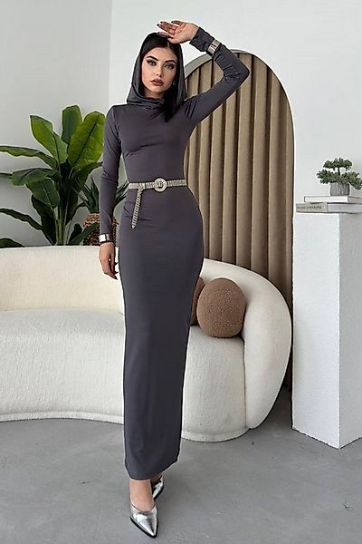 WOMAN VISION Abendkleid Bequemer Stoff Rundhalsausschnitt Langärmeliges Max günstig online kaufen