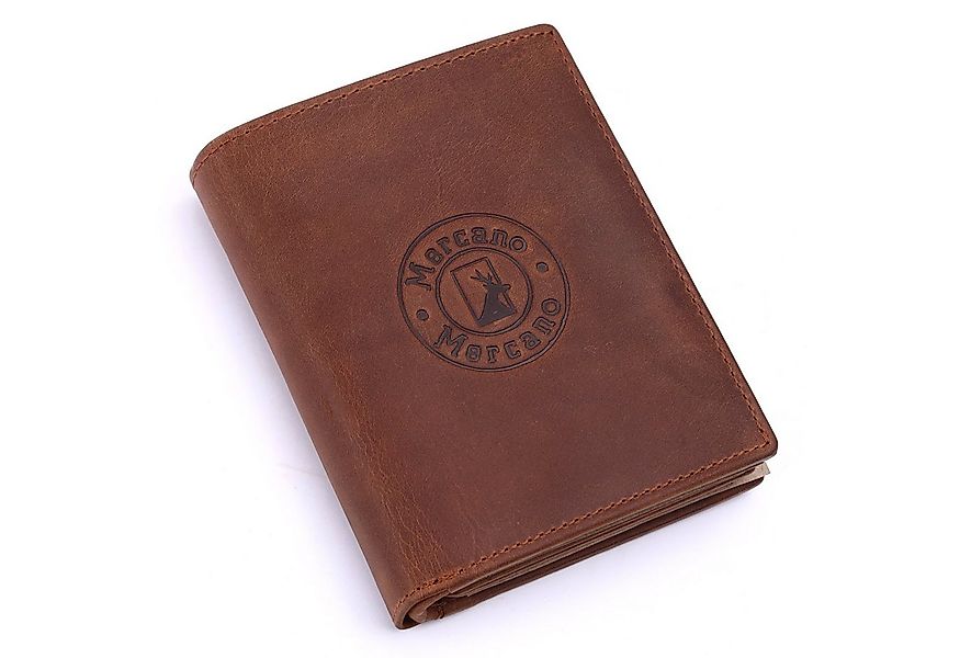 Mercano Geldbörse XXL für Herren aus Echtleder, Münzfach, RFID Schutz, viel günstig online kaufen
