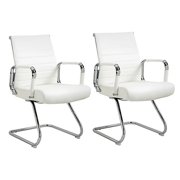 Svita Office Comfort 2er Set Besucherstuhl Freischwinger Mit Armlehne LB Ku günstig online kaufen