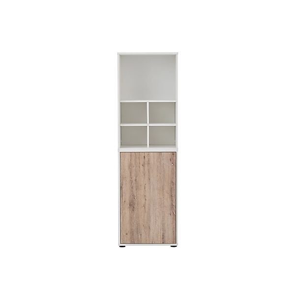 PROREGAL Pigeon Set Aktenregal Aktenschrank & Regalkreuz Breite 51 cm Weiß günstig online kaufen