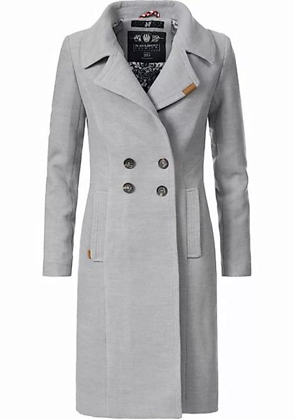Navahoo Wintermantel "Wooly", edler Damen Trenchcoat in Wollmantel-Optik günstig online kaufen