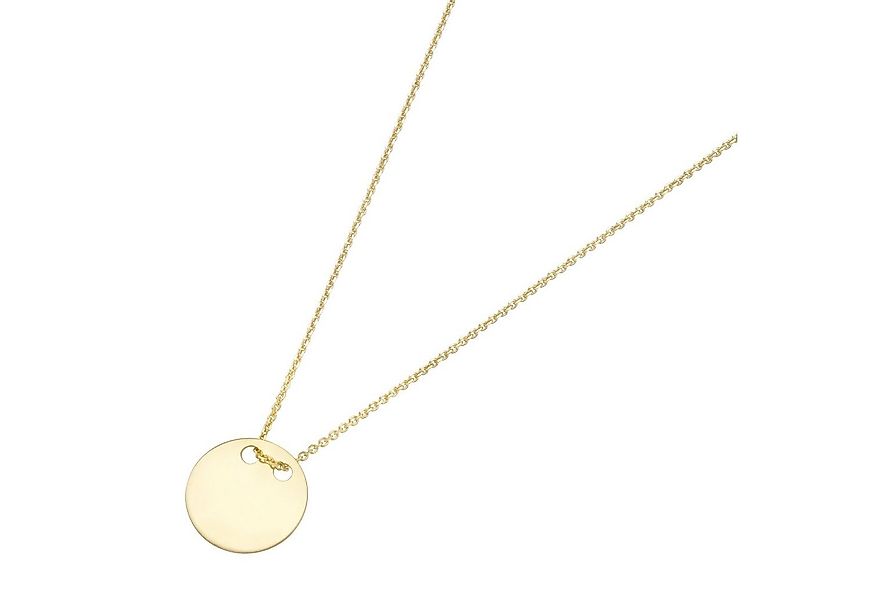 Luigi Merano Goldkette kleines Plättchen, Gold 585 günstig online kaufen