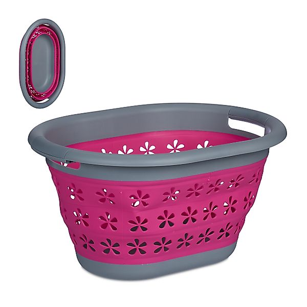 relaxdays Wäschekorb Faltbarer Wäschekorb 17 Liter günstig online kaufen