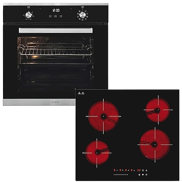 exquisit Backofen-Set »BAKO76600H inox«, Kühlventilator günstig online kaufen