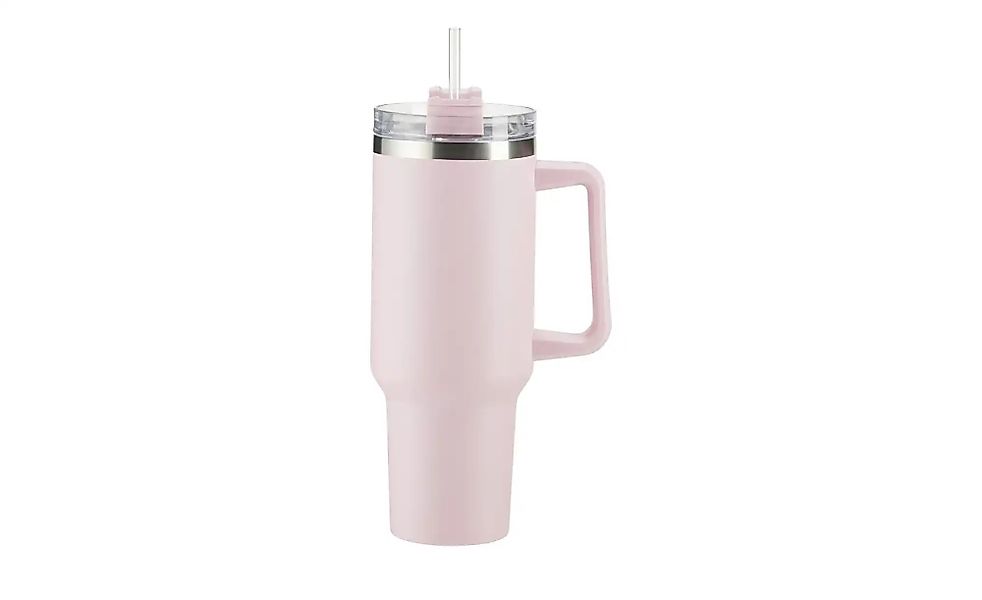 KHG To Go Becher   ¦ rosa/pink ¦ Edelstahl,Kunststoff ¦ Maße (cm): H: 27  Ø günstig online kaufen