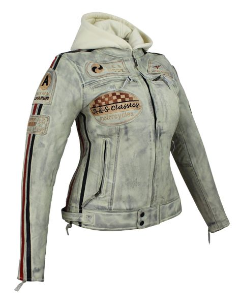 Alpha Speeds Bikerjacke Damen Leder Jacke günstig online kaufen