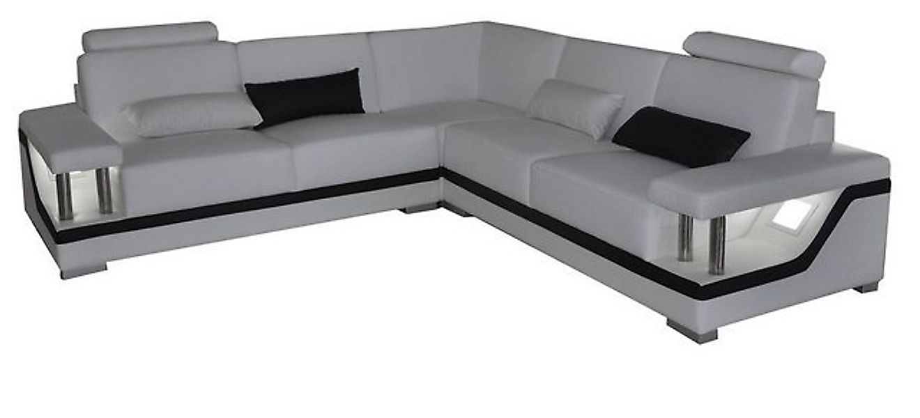 Xlmoebel Sofa Modernes Ledersofa in L-Form mit Eckteil und zeitgemäßem Desi günstig online kaufen