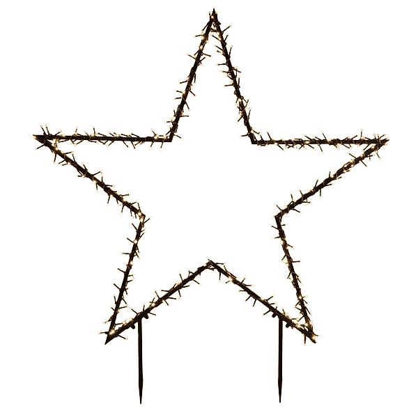 Luca Lighting Gartenstecker Stern 150 LED Classic Weiß günstig online kaufen