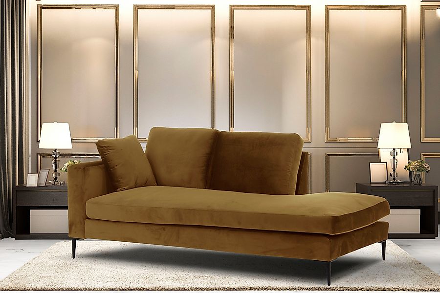 Home affaire Recamiere "Cozy Chaiselongue, Maße B/T/H: 195/97/80 cm" mit lo günstig online kaufen