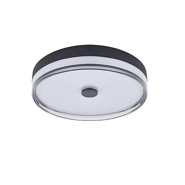 Lindby LED Deckenleuchte Aldorin 10019951 Dimmbar Modern in Schwarz 1-flamm günstig online kaufen