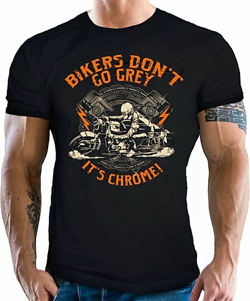 GASOLINE BANDIT® T-Shirt für den älteren Motorradfahrer: It's Chrome! günstig online kaufen