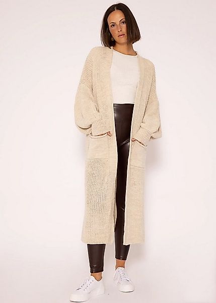 SASSYCLASSY Longstrickjacke Oversize Strickjacke Damen lang Elegant Winter günstig online kaufen