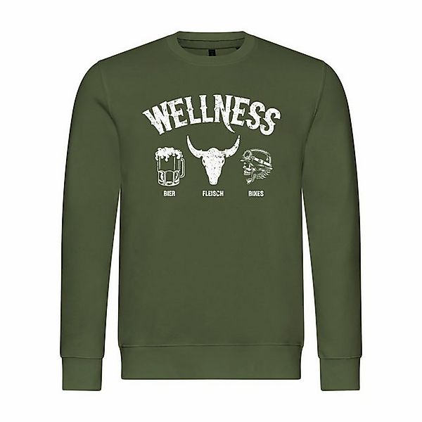 deinshirt Rundhalspullover Herren Pullover Wellness für Biker Mit Print Mot günstig online kaufen