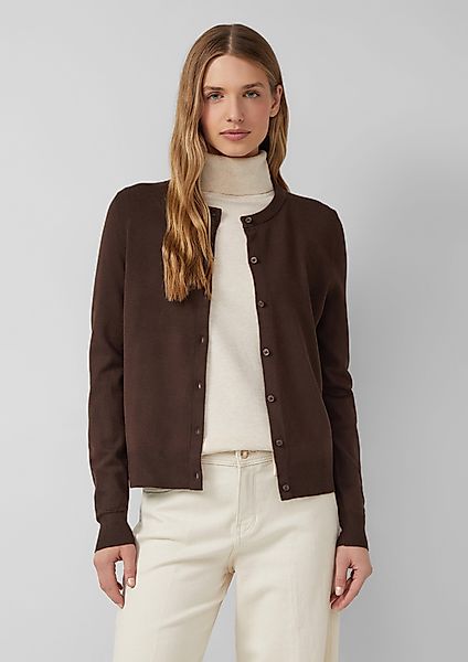 s.Oliver Strickjacke Feinstrick-Cardigan aus Viskosemix günstig online kaufen