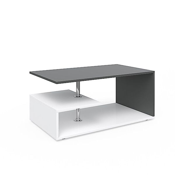 Vicco Couchtisch Guillermo, Weiß/Anthrazit, 91 x günstig online kaufen