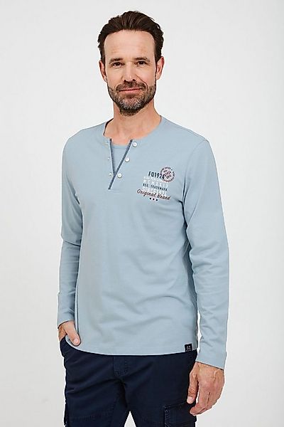 FQ1924 Longsleeve FQRolf Modisches Henleyshirt mit Print günstig online kaufen