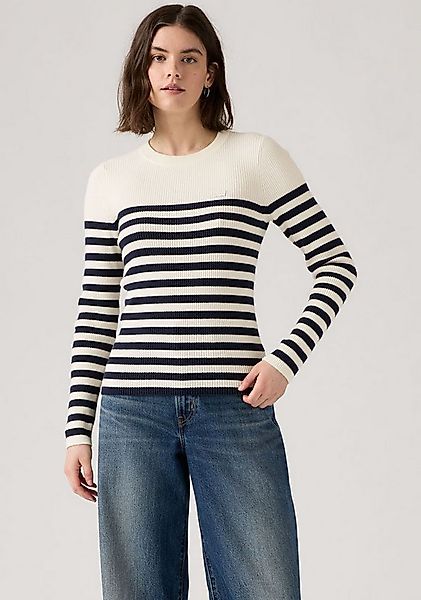 Levi's® Rundhalspullover RIB CREW SWEATER Geripptes Strickmuster günstig online kaufen