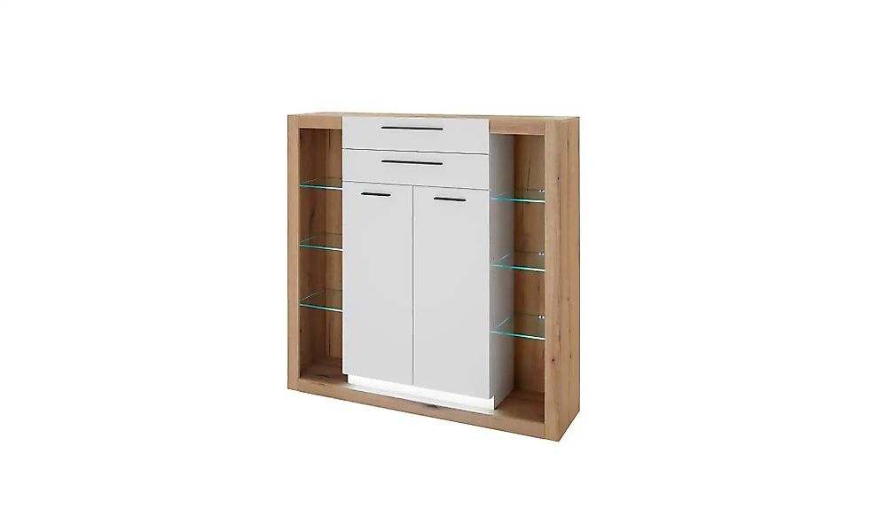 Highboard  Busso ¦ braun ¦ Maße (cm): B: 141 H: 139 T: 37.0 Kommoden & Side günstig online kaufen