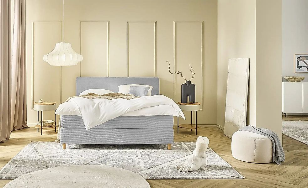 Jette Home Boxspringbett  Jette Flex ¦ grau ¦ Maße (cm): B: 165 H: 110,5 Be günstig online kaufen
