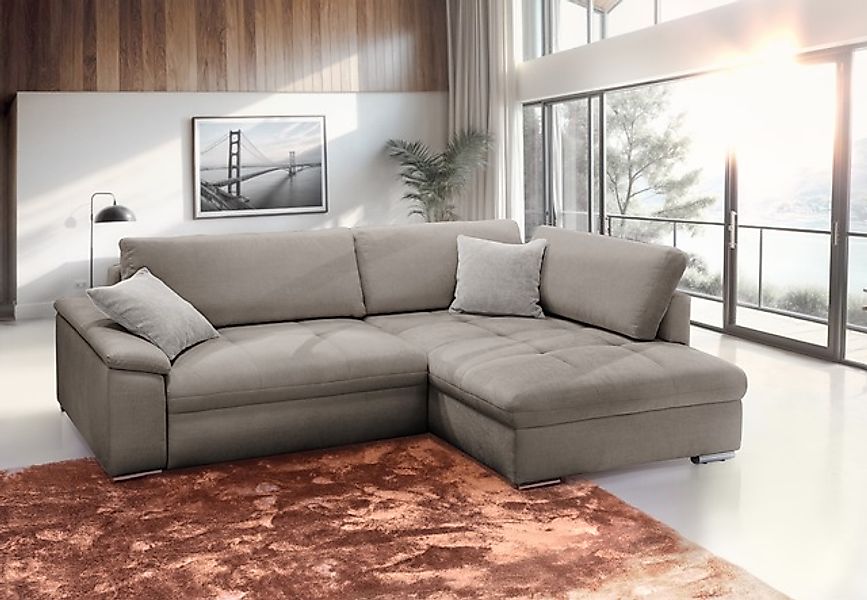 exxpo - sofa fashion Ecksofa »Casa Grande inkl. Bettfunktion, Bettkasten, b günstig online kaufen