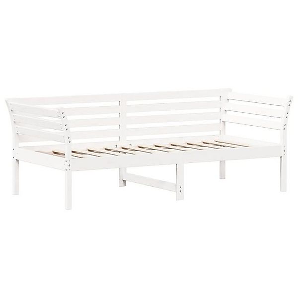 vidaXL Bett Tagesbett Weiß 75x190 cm Massivholz Kiefer günstig online kaufen