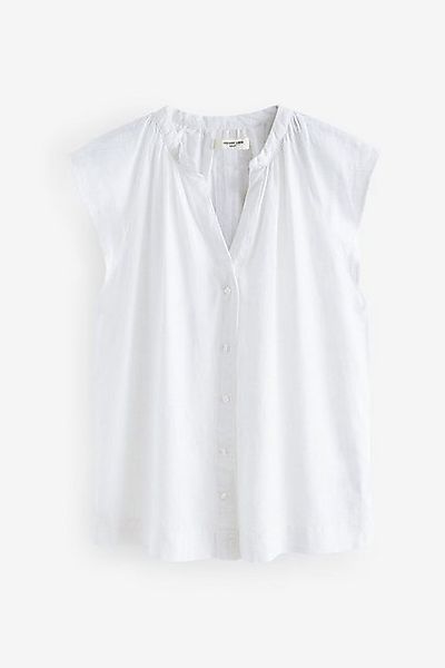Next Blusentop Button-down-Hemd aus Leinengemisch – günstig online kaufen
