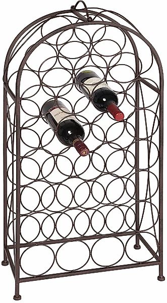 Ambiente Haus Flaschenhalter "Flaschenständer gr 93cm - antikbraun" günstig online kaufen