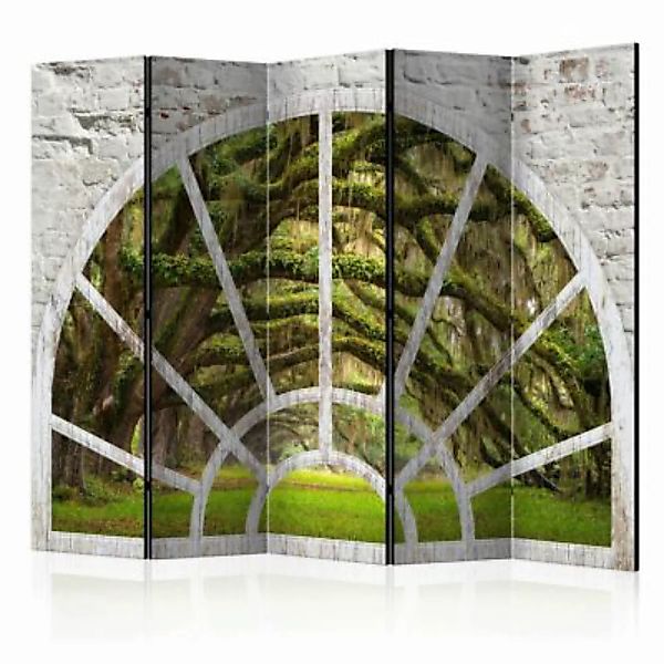 artgeist Paravent Window to Secret Forest II [Room Dividers] mehrfarbig Gr. günstig online kaufen