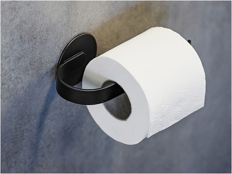 WENKO Toilettenpapierhalter "Turbo-Loc Modell Bivio" aus Aluminium, Befesti günstig online kaufen