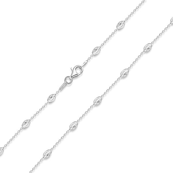 Materia Collierkettchen Damen Silber Ankerkette Kugelkette günstig online kaufen