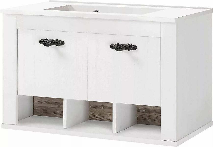 Home affaire Waschtisch "Florenz, Waschbeckenunterschrank inkl. Waschbecken günstig online kaufen