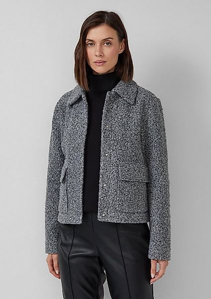 s.Oliver Funktionsjacke Indoor-Jacke Kurze Jacke mit Hemdkragen und Druckkn günstig online kaufen