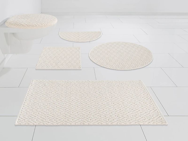 OTTO home Badematte "Numan, Badvorleger, Badezimmer Teppich" Höhe 10 mm fuß günstig online kaufen