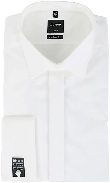 OLYMP Luxor Smokinghemd Extra Langer Arm Off-White Hochzeit - Größe 46 günstig online kaufen