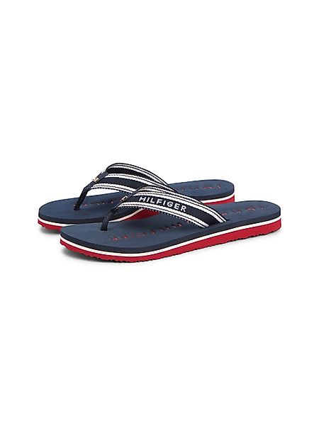 Tommy Hilfiger Zehentrenner "TH WEBBING SUMMER SANDAL" Sommerschuh, Strands günstig online kaufen