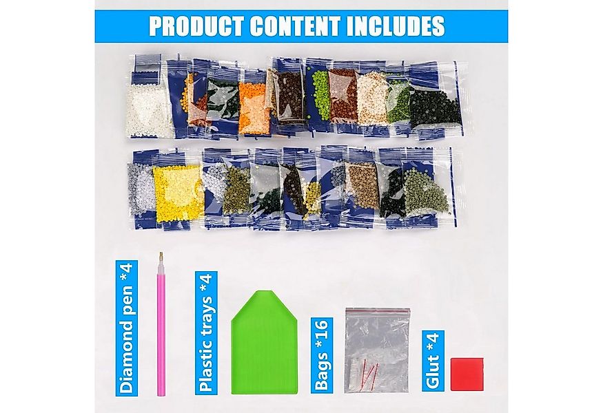 LA CUTE Malen nach Zahlen (Komplettset für 5D Diamond Painting inklusive Le günstig online kaufen