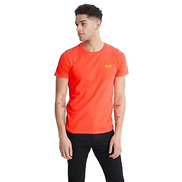 Superdry Orange Label Neon Lite Kurzarm T-shirt M Volcanic Orange günstig online kaufen